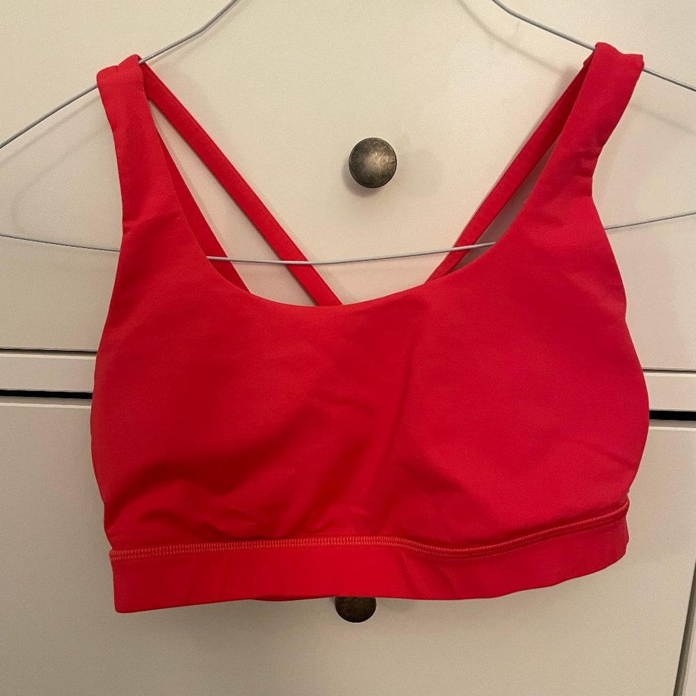 Lululemon Energy Bra,  Size 4, Medium Support for B–D Cups